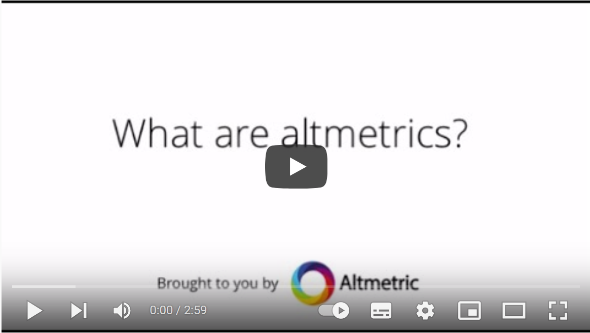 Video: A beginner's guide to altmetrics.